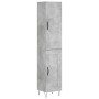 Concrete gray plywood sideboard 34.5x34x180 cm by , Sideboards - Ref: Foro24-3199141, Price: 93,99 €, Discount: %