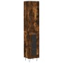 Aparador de madera contrachapada roble ahumado 34,5x34x180 cm de , Aparadores - Ref: Foro24-3199078, Precio: 96,28 €, Descuen...