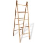 Escalera toallero doble con 5 peldaños bambú 50x160 cm de vidaXL, Toalleros - Ref: Foro24-243714, Precio: 72,56 €, Descuento: %