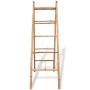 Escalera toallero doble con 5 peldaños bambú 50x160 cm de vidaXL, Toalleros - Ref: Foro24-243714, Precio: 72,56 €, Descuento: %