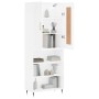 Tall white plywood sideboard 69.5x34x180 cm by , Sideboards - Ref: Foro24-3200049, Price: 127,55 €, Discount: %