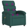 Dark Green Fabric Reclining Massage Chair by , Armchairs - Ref: Foro24-371707, Price: 231,99 €, Discount: %