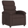 Sillón reclinable de tela marrón oscuro de , Sillones - Ref: Foro24-371694, Precio: 217,41 €, Descuento: %