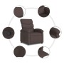 Sillón reclinable de tela marrón oscuro de , Sillones - Ref: Foro24-371694, Precio: 217,41 €, Descuento: %