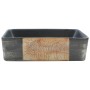 Rectangular black-brown ceramic countertop sink 46x35.5x13 cm by , Sinks - Ref: Foro24-155076, Price: 154,40 €, Discount: %