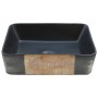 Lavabo encimera rectangular cerámica negro marrón 46x35,5x13 cm de , Lavabos - Ref: Foro24-155076, Precio: 154,40 €, Descuent...