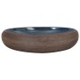 Brown and blue ceramic oval countertop sink 59x40x15cm by , Sinks - Ref: Foro24-155081, Price: 141,45 €, Discount: %