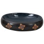 Black and blue ceramic oval countertop sink 59x40x15 cm by , Sinks - Ref: Foro24-155088, Price: 131,99 €, Discount: %