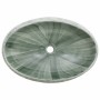 Green ceramic oval countertop washbasin 59x40x15 cm by , Sinks - Ref: Foro24-155083, Price: 162,18 €, Discount: %