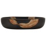 Black ceramic oval countertop washbasin 59x40x14 cm by , Sinks - Ref: Foro24-155106, Price: 161,62 €, Discount: %