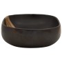 Black ceramic oval countertop washbasin 59x40x14 cm by , Sinks - Ref: Foro24-155106, Price: 161,62 €, Discount: %