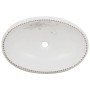 Lavabo sobre encimera ovalado cerámica blanco 59x40x15 cm de , Lavabos - Ref: Foro24-155110, Precio: 169,48 €, Descuento: %