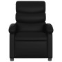 Sillón reclinable de cuero sintético negro de , Sillones - Ref: Foro24-371713, Precio: 199,99 €, Descuento: %