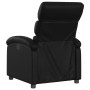 Sillón reclinable de cuero sintético negro de , Sillones - Ref: Foro24-371713, Precio: 201,69 €, Descuento: %