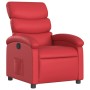 Sillón reclinable de cuero sintético rojo de , Sillones - Ref: Foro24-371718, Precio: 225,27 €, Descuento: %