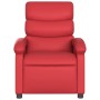 Sillón reclinable de cuero sintético rojo de , Sillones - Ref: Foro24-371718, Precio: 227,79 €, Descuento: %