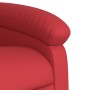 Sillón reclinable de cuero sintético rojo de , Sillones - Ref: Foro24-371718, Precio: 227,79 €, Descuento: %