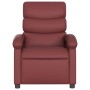 Sillón de masaje reclinable cuero sintético rojo tinto de , Sillones - Ref: Foro24-371724, Precio: 211,94 €, Descuento: %