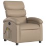 Cappuccino-colored synthetic leather reclining massage chair by , Armchairs - Ref: Foro24-371726, Price: 255,54 €, Discount: %