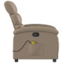 Cappuccino-colored synthetic leather reclining massage chair by , Armchairs - Ref: Foro24-371726, Price: 255,54 €, Discount: %