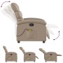 Cappuccino-colored synthetic leather reclining massage chair by , Armchairs - Ref: Foro24-371726, Price: 255,54 €, Discount: %