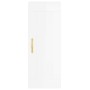 Aparador alto madera contrachapada blanco brillo 34,5x34x180 cm de , Aparadores - Ref: Foro24-3200179, Precio: 114,19 €, Desc...