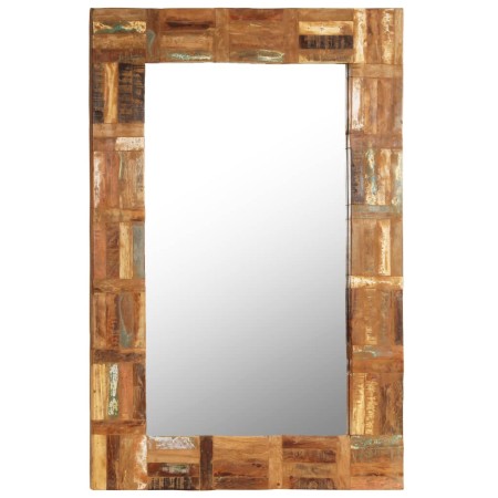 Espejo de pared madera maciza de traviesas del tren 60x90 cm de , Espejos - Ref: Foro24-246418, Precio: 65,09 €, Descuento: %