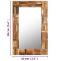 Espejo de pared madera maciza de traviesas del tren 60x90 cm de , Espejos - Ref: Foro24-246418, Precio: 65,09 €, Descuento: %