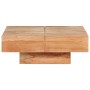 Solid acacia wood coffee table 80x80x28 cm by , Coffee table - Ref: Foro24-323593, Price: 197,99 €, Discount: %