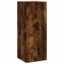 Smoked oak engineered wood wall cabinet 34.5x34x90 cm by , Sideboards - Ref: Foro24-834999, Price: 52,34 €, Discount: %