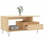 Mesa de centro madera contrachapada roble Sonoma 90x49x45 cm de , Mesas de centro - Ref: Foro24-831023, Precio: 66,99 €, Desc...