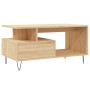 Mesa de centro madera contrachapada roble Sonoma 90x49x45 cm de , Mesas de centro - Ref: Foro24-831023, Precio: 66,99 €, Desc...