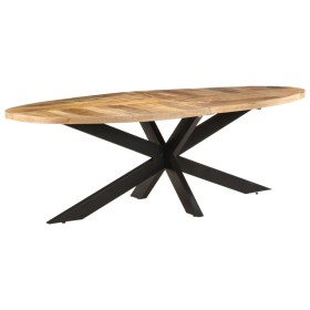 Esstisch aus rauem Mangoholz, 240 x 100 x 75 cm von , Küchen- und Esstische - Ref: Foro24-321678, Preis: 507,99 €, Rabatt: %