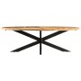 Rough mango wood dining table 240x100x75 cm by , Kitchen and dining tables - Ref: Foro24-321678, Price: 507,99 €, Discount: %