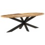 Rough mango wood dining table 240x100x75 cm by , Kitchen and dining tables - Ref: Foro24-321678, Price: 507,99 €, Discount: %