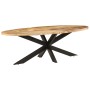 Rough mango wood dining table 240x100x75 cm by , Kitchen and dining tables - Ref: Foro24-321678, Price: 507,99 €, Discount: %