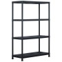 Plastic shelving 220 kg 90x40x138 cm black by , Industrial shelving - Ref: Foro24-45679, Price: 89,90 €, Discount: %