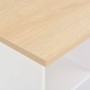 Sonoma white and oak high bar table 60x60x110 cm by , Kitchen and dining tables - Ref: Foro24-280209, Price: 88,56 €, Discoun...