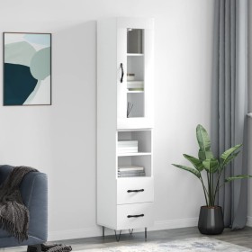 High glossy white plywood sideboard 34.5x34x180 cm by , Sideboards - Ref: Foro24-3199331, Price: 112,49 €, Discount: %