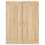 Aparador alto madera contrachapada color roble 69,5x34x180 cm de , Aparadores - Ref: Foro24-3199924, Precio: 151,06 €, Descue...