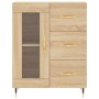 Aparador alto madera contrachapada color roble 69,5x34x180 cm de , Aparadores - Ref: Foro24-3199924, Precio: 151,06 €, Descue...