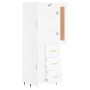 Tall white plywood sideboard 69.5x34x180 cm by , Sideboards - Ref: Foro24-3199985, Price: 179,99 €, Discount: %