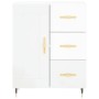 High glossy white plywood sideboard 69.5x34x180 cm by , Sideboards - Ref: Foro24-3199987, Price: 169,63 €, Discount: %