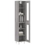 Aparador alto madera contrachapada gris Sonoma 34,5x34x180 cm de , Aparadores - Ref: Foro24-3199463, Precio: 102,79 €, Descue...