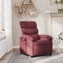 Sillón reclinable de tela rojo tinto de , Sillones - Ref: Foro24-371692, Precio: 217,41 €, Descuento: %