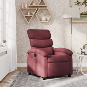 Sillón reclinable de tela rojo tinto de , Sillones - Ref: Foro24-371692, Precio: 220,99 €, Descuento: %