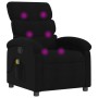 Black Fabric Massage Recliner by , Armchairs - Ref: Foro24-371703, Price: 203,27 €, Discount: %