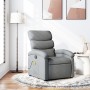 Light Gray Fabric Massage Recliner by , Armchairs - Ref: Foro24-371701, Price: 211,73 €, Discount: %