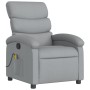 Light Gray Fabric Massage Recliner by , Armchairs - Ref: Foro24-371701, Price: 211,73 €, Discount: %