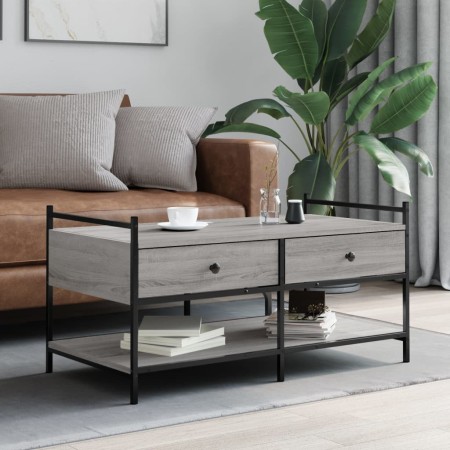 Sonoma gray engineered wood coffee table 99x50x50 cm by , Coffee table - Ref: Foro24-833963, Price: 73,85 €, Discount: %